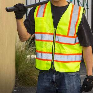 Chaleco de trabajo de poliéster ligero y duradero superventas, diseño impermeable transpirable, colores personalizables y logotipo, servicio OEM - Product Image 3