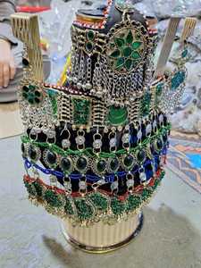 Ensemble de bijoux de collier respirant léger pour les mariages Ensembles de bijoux brodés à col complet artificiel haute performance - Product Image 6