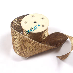 OEM de alta calidad 32 35 42 45mm alambre dorado encaje de lingotes de alambre metálico encaje para uso en zapatos alambre trenzado dorado - Product Image 1