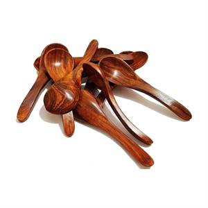 Luxury wooden utensils Colour match using materials WOODEN <b>SALAD</b> SERVER SET OF 2 HAND MADE UNIQUE KITCHENWARE ITEM - Product Image 5