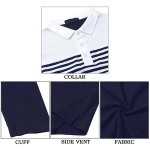 Polos de algodón 200 Gsm de alta calidad, camisetas de manga larga con diseño de bordado de impresión personalizada, polos lisos para hombre al por mayor - Product Image 6