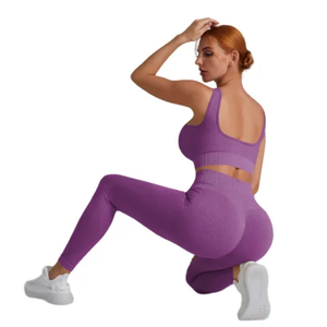 Poliéster hecho nueva llegada mujeres Yoga Set venta al por mayor mujeres Yoga Set diseño personalizado mujeres Yoga Set alta calidad - Product Image 5