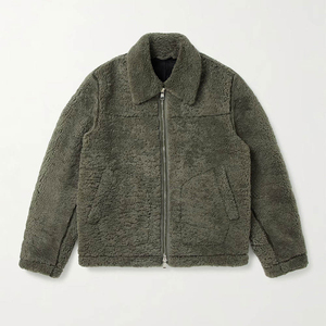 Veste coupe-vent en polaire polaire pour homme sur mesure, hiver 2024, avec col montant et logo sur le devant - Product Image 6