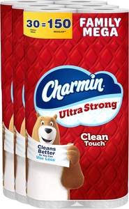 Papel Higiénico Charmin Ultra Strong Clean Touch, 30 Mega Rollos Familiares = 150 Rollos Regulares - Product Image 6