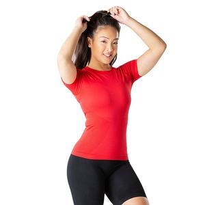 Venta de Fábrica, Ropa Deportiva Más Vendida, Camiseta Lisa Personalizada a la Moda para Mujer, Diseño Elástico y Cómodo, Camisetas Deportivas para Mujer - Product Image 2