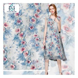 Haute qualité Keqiao approvisionnement rayonne viscose tissu numérique imprimé pour les vêtements - Product Image 1
