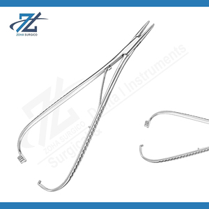 Articulación de tornillo de soporte de aguja MacPhail, con una mordaza de cobre Fabricante de instrumentos quirúrgicos de acero inoxidable de 159mm en Pakistán - Product Image 2