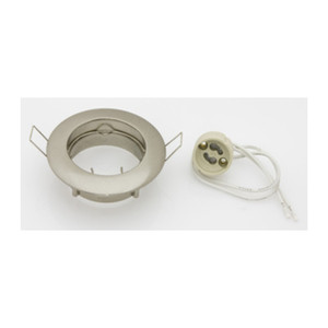 ไฟส่องสว่างแบบฝังในผนัง Faretti รุ่น Fisso X Led Gu10 สีนิกเกิล - Product Image 1