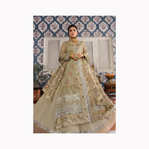 Designer Wedding Reach Look Pure Chinon Multicolore Lehenga Choli Séquence Travail Avec Pure Digital Print Party Wear Lehenga Choli - Product Image 5