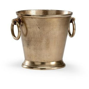 Seau à glace en laiton finition or, design simple, refroidisseur de boissons, forme de poire, refroidisseur à vin pour hôtels, fêtes et bars - Product Image 5