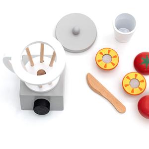 Ensemble de jouets en bois ROBINCOOL pour la préparation de smoothies, comprend des accessoires pour les jeux de cuisine et de nourriture - Product Image 3
