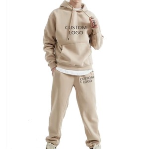 Pakistan Manufacture Sweatsuit Screen Printed Sweatsuit 100% Cotton Sweatsuit <b>Pullover</b> Hoodie And Stacked Pant Latest Design - Product Image 3