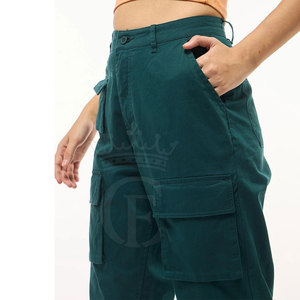 Pantalones Cargo de secado rápido para mujer Estilo frontal plano de cintura media; Ropa de invierno - Product Image 6