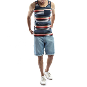 Multi Color's Lining Print with Front Attached Pocket <b>Running</b> Tank Top With Custom Design Sleeveless <b>Singlets</b> Quick Dry Oem - Product Image 4