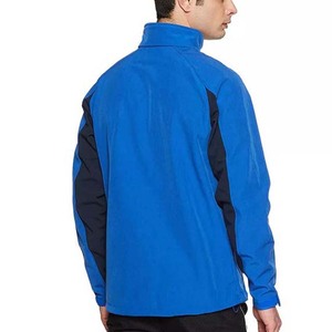 Men's <b>Lightweight</b> Coated Sporty High Street Softshell <b>Jacket</b> Customized Polyester Waterproof Eco-Friendly Canvas - Product Image 2