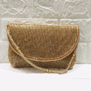 Handmade Designer Ethnic Evening Ladies Clutch <b>Bag</b> Exclusive Rhinestone Embellished Stone Style <b>for</b> Bridal <b>Wedding</b> - Product Image 6