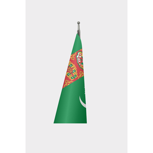 Drapeau officiel de l'intérieur du Turkménistan - Product Image 3