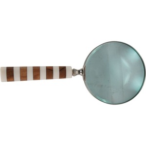 Hand Holding <b>Magnifying</b> <b>Glass</b> with Bone Horn Handle Optical <b>Glasses</b> Lens Reading Collection Gift Magnifier - Product Image 3