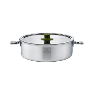 Juego de Ollas Desmontables de Acero Inoxidable de Triple Capa de Diseño Coreano Poketdream (Juego de 3 Piezas de 18 cm/20 cm/22 cm con Tapas de Vidrio Aptas para Lavavajillas) - Product Image 6