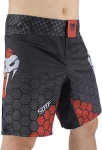 กางเกงขาสั้นผ้าไมโครสเตทช์กางเกงขาสั้น MMA ออกแบบโลโก้ได้ตามต้องการ - Product Image 3