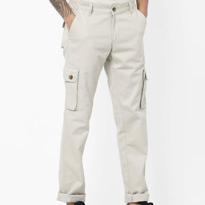 Pantalones Cargo de Lona de Alta Calidad, 100% Algodón, Suaves al Tacto, Antiarrugas, Transpirables, Ligeros, para Uso Diario - Product Image 1