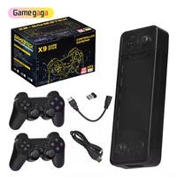 Console de jeu rétro 4K Gamegaga X9, console de jeu classique, 64 Go, 30000 jeux, manette sans fil 2,4 G