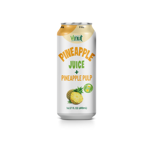Nueva Edición, Lata de 490 ml, Bebida de Jugo de Piña 100% con Pulpa, Entrega Rápida, Precio Económico, Muestra Gratis, Diseño Gratis - Product Image 1