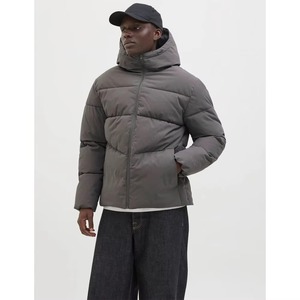 Veste matelassée épaisse imperméable pour homme avec logo sur le devant, décontractée, pour l'hiver - Product Image 4