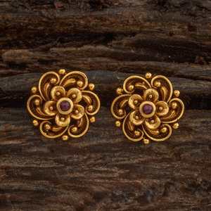 Antique-Style Trendy Religious <b>Stud</b> <b>Earrings</b> Cute Floral Zinc Alloy with Bezel Set Zircon <b>Turquoise</b> Pearl for Parties 184551 - Product Image 1