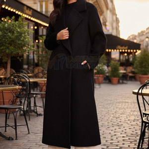 Ventes chaudes Manteau long pour femmes Produits tendance Manteau long en laine / polyester pour femmes En vente en ligne - Product Image 5