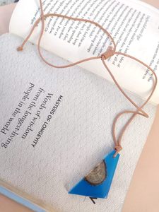 Vjoshijewels Indian Handcrafted Wood Resin Pendant <b>Necklace</b> Unique Resin Inlay Design for Unisex <b>Boho</b> Rustic Minimalist Styles - Product Image 2
