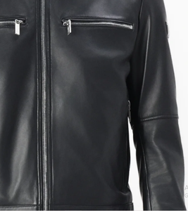 Chaqueta de cuero de piel de oveja para hombre de alta calidad para hombre chaquetas al aire libre para hombre - Product Image 4