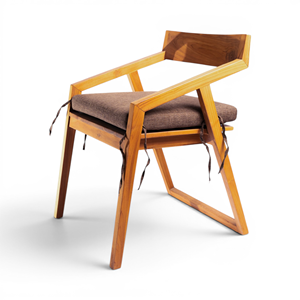 เก้าอี้ทานอาหารเซเรนทรงตรง - Product Image 1
