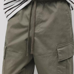 กางเกงคาร์โก้ปรับเอวได้มีหลายกระเป๋าผ้าฝ้ายผ้านุ่มระบายอากาศสบายพร้อมกระเป๋าและสายรัดที่ทนทาน - Product Image 3