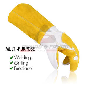 Gants de protection de travail en cuir solide pour hommes Gants de soudage de sécurité pour l'extérieur Tarif de gros pour l'hiver - Product Image 6