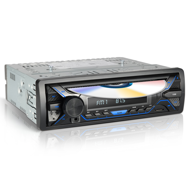 1 Din CD Portable Car Radio Stereo for Bluetooth USB AUX FM SD Remote Control Hands-Free MP3 Player