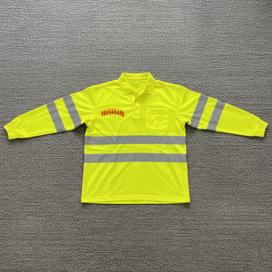 Chemise de sécurité à manches longues haute visibilité, respirante, 100 % polyester, personnalisée, OEM/ODM, de haute qualité, avec éclairage LED, imperméable, conforme à la norme ANSI Classe 2 - Product Image 4