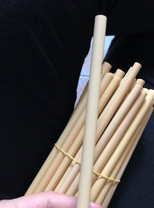 Pailles en bambou avec logo personnalisé disponibles en vrac pour les entreprises écologiques et les emballages écologiques - Product Image 2