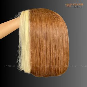Venta al por mayor pelucas de cabello humano Glueless Highlight Cierre de flecos Color Rubio extensiones de cabello humano de calidad superior para las mujeres - Product Image 3