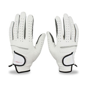 ถุงมือกอล์ฟมือซ้าย-หนังแกะนิ่มระบายอากาศได้ดีระดับพรีเมี่ยมพร้อมเม็ดป้องกันการลื่นปรับแต่งโลโก้การพิมพ์ OEM - Product Image 5