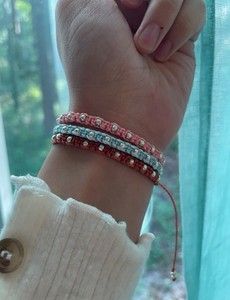 Waterproof Beaded <b>Bracelets</b>, Surfer <b>Anklet</b>, Macrame <b>Bracelet</b>, Wax Cord <b>Bracelet</b>, Knotted Bead <b>Bracelet</b> - Product Image 2