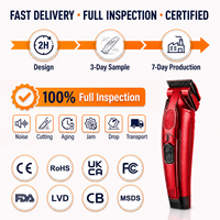 Cortadora de Pelo Inalámbrica Profesional para Hombre, Carga USB, Batería de Iones de Litio, Cuchillas de Acero Inoxidable para Uso Diario, Venta al por Mayor para Salones