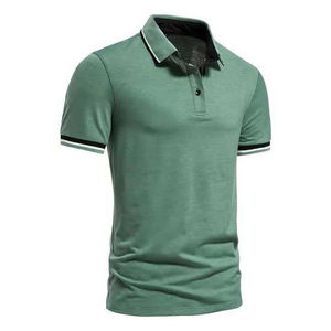 Comfortable <b>polo</b> t <b>shirts</b> <b>men</b> casual <b>slim</b> <b>fit</b> breathable cotton fabric short sleeve summer plain wear wholesale bulk apparel - Product Image 3