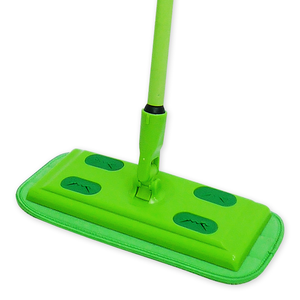 Superior Quality Microfiber <b>Mops</b> for Household Cleaning Flat Green with Telescopic <b>Handle</b> Made in Taiwan - Product Image 1