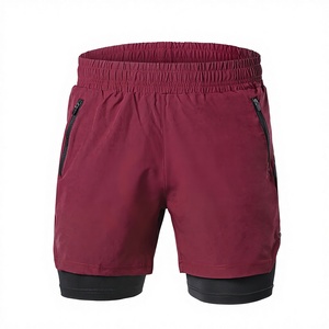 Pantalones Cortos Deportivos de Alta Calidad para Hombre, Estilo Urbano, para Correr y Gimnasio, Compresión Personalizada, Transpirables, de Spandex/Poliéster, de Secado Rápido - Product Image 1