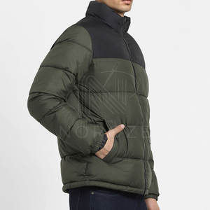 Concevez votre propre logo, veste à bulles pour homme, service OEM, devant uni, écologique, respirante, légère, vestes d'hiver en vente - Product Image 5