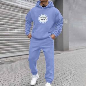 Chándal para hombre de 2 piezas de ajuste relajado, chándal atlético para correr, conjuntos de traje para correr - Product Image 5