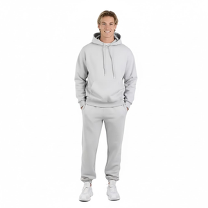 Conjunto de Sudadera con Capucha y Pantalones Deportivos Unisex, Estilo Urbano, de Algodón, Poliéster y Felpa, Estampado, Personalizable - Product Image 5