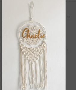 Atrapasueños de macramé personalizado atrapasueños personalizado para colgar en la pared decoración del hogar - Product Image 2