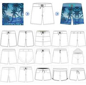 Venta al por mayor de poliéster de alta calidad de tela de algodón pantalones cortos de playa para niños ropa de diseño personalizado pantalones cortos de verano - Product Image 4